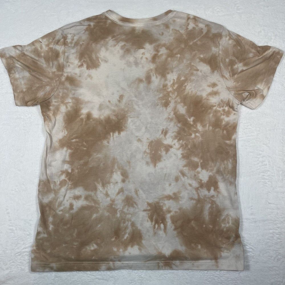 KISS  Men's‎ Large Brown Tie Dye Short Sleeve Band Concert T-Shirt Retro - Picture 4 of 6